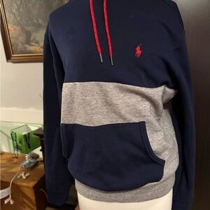 Polo by Ralph Lauren Navy and Gray Sweater